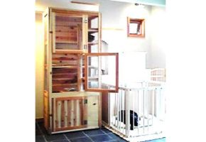 室内猫ハウスある時はキャットタワーになる